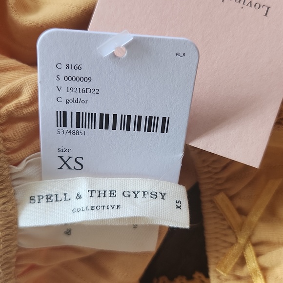 New spell designs Lana organic cotton bloomers panty sunflower yellow XS saffron - Picture 11 of 16